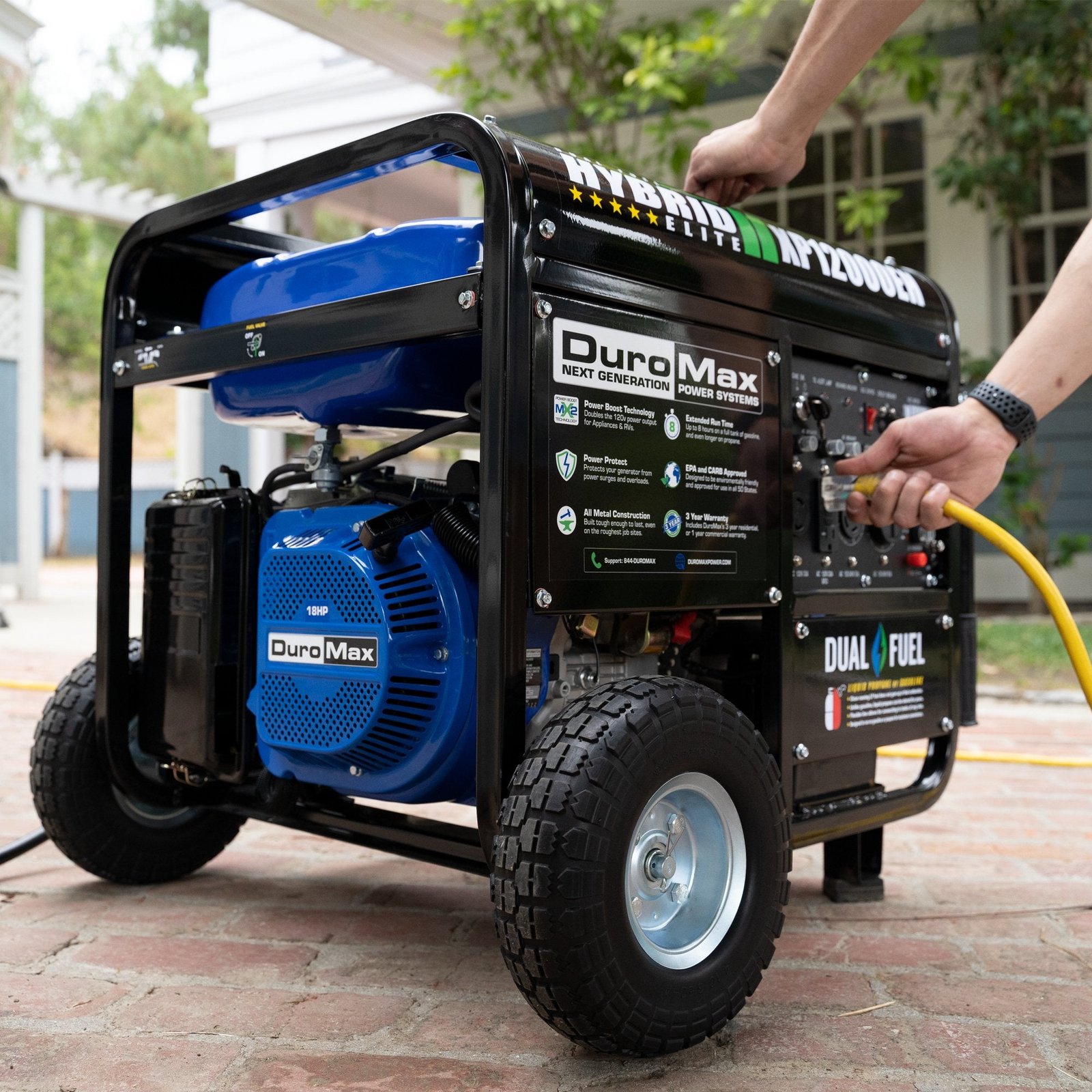 DuroMax XP12000EH 9500W/12000W Dual Fuel Electric Start Generator New - Image 13