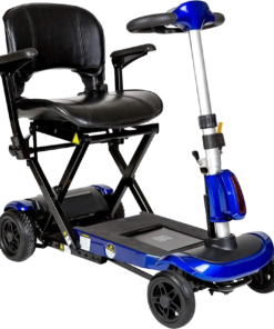 Drive Medical ZOOME-FLEX-AUTO Folding Mobility Scooter 4-Wheel Blue New