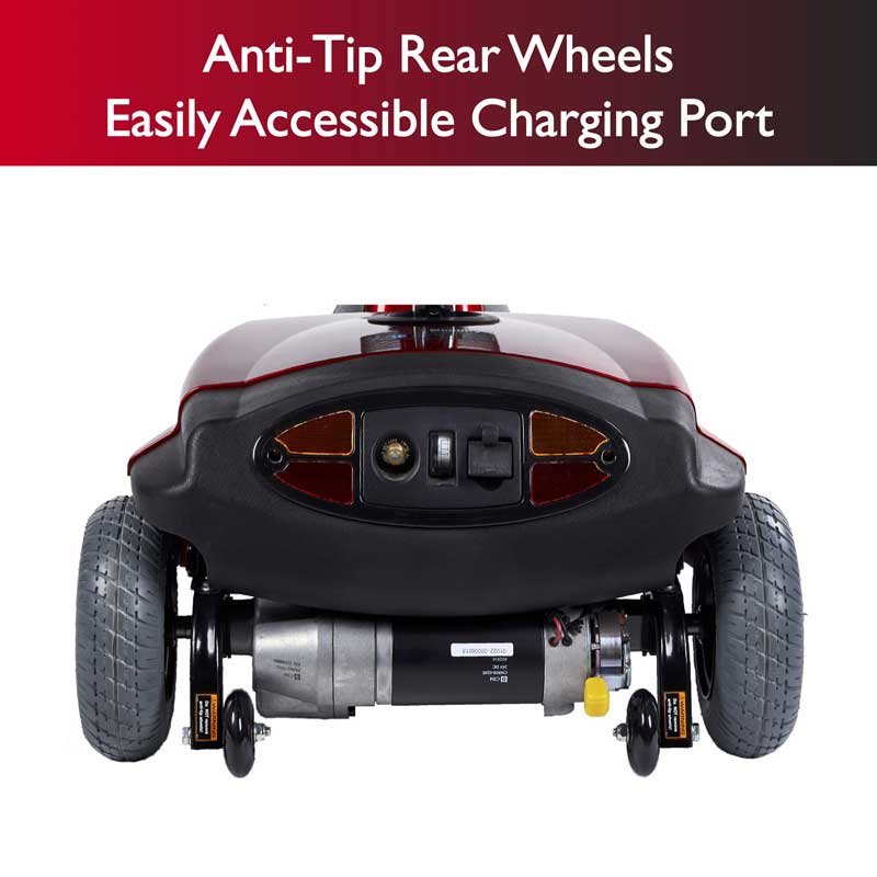 Zip'r Breeze 3-Wheel 24V 250W Heavy Duty Mobility Scooter Red New - Image 6