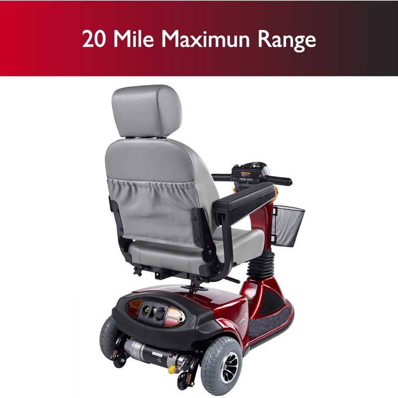 Zip'r Breeze 3-Wheel 24V 250W Heavy Duty Mobility Scooter Red New - Image 3