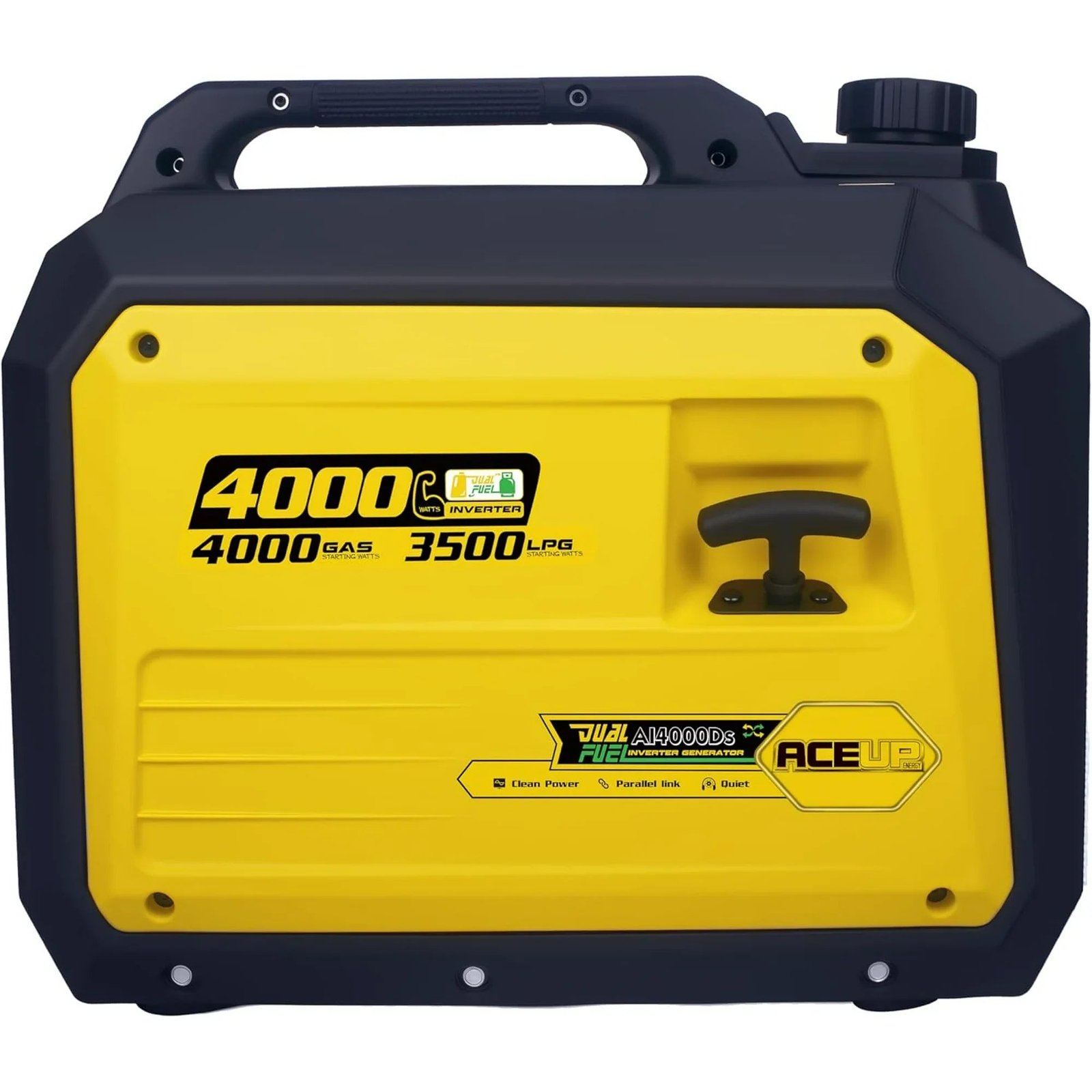 Aceup Energy AI4000DS Inverter Generator 3200/4000W Dual Fuel Gas Propane 30A Low THD New - Image 3