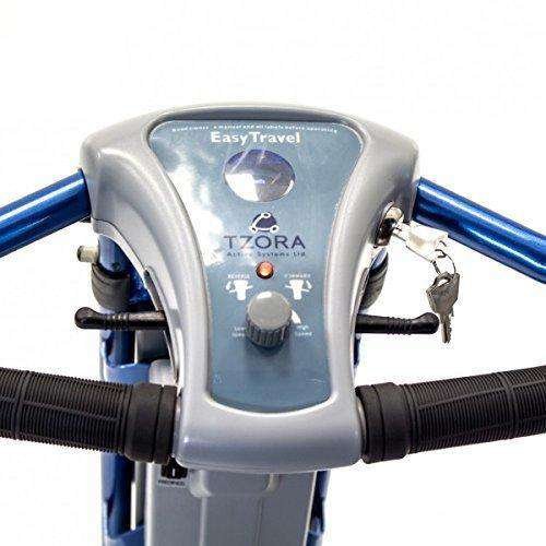 Tzora Lexis Light Classic Portable Lightweight Folding Mobility Scooter Blue New - Image 2