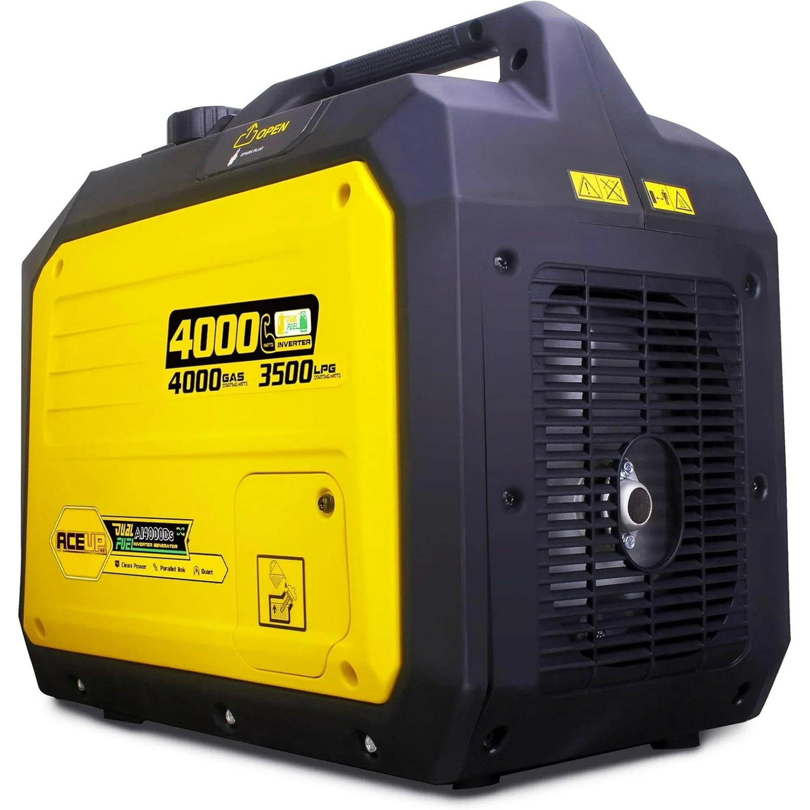 Aceup Energy AI4000DS Inverter Generator 3200/4000W Dual Fuel Gas Propane 30A Low THD New - Image 6