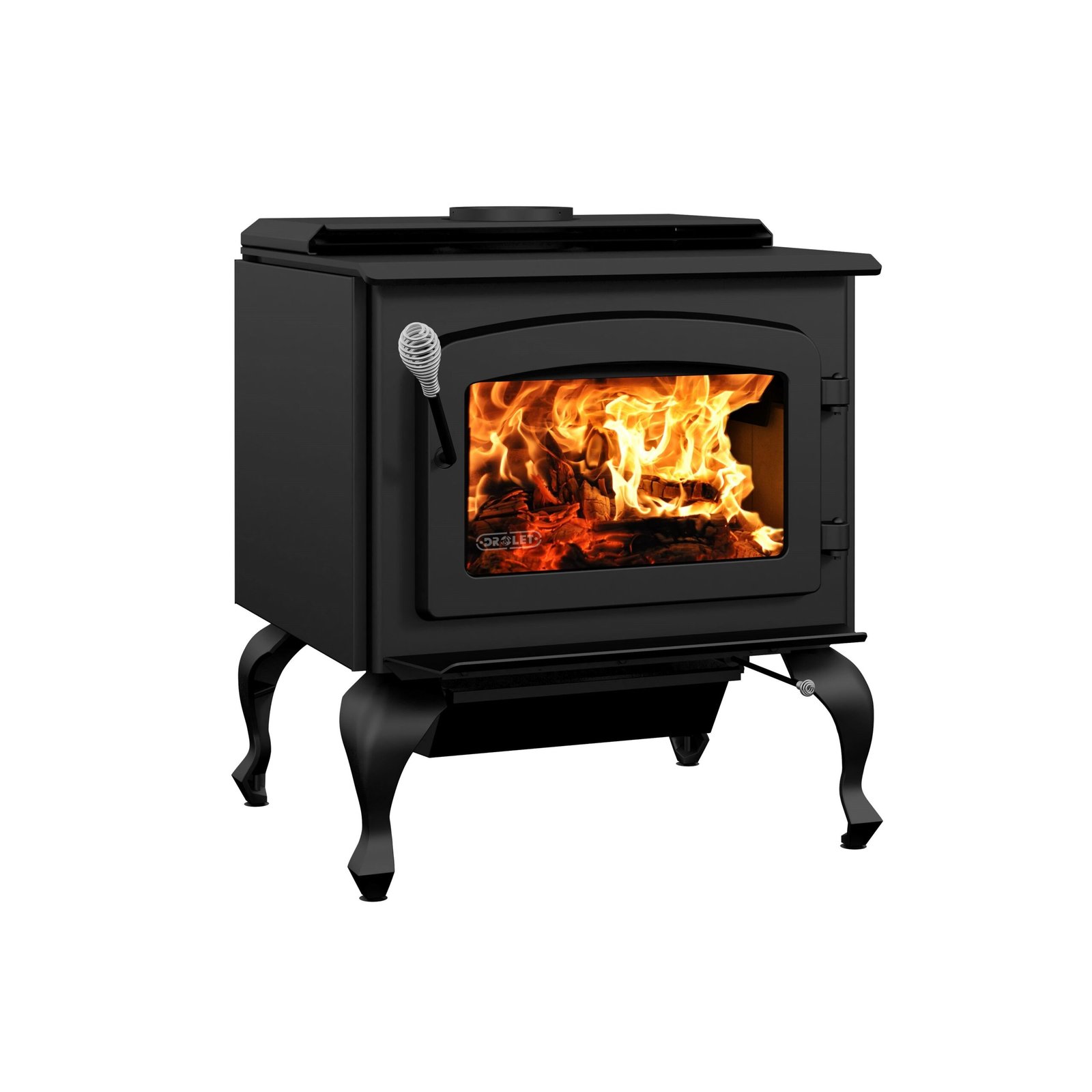 Drolet Escape 1800 EPA Certified 2,100 Sq. Ft. Wood Stove On Legs With Black Door New - Image 2