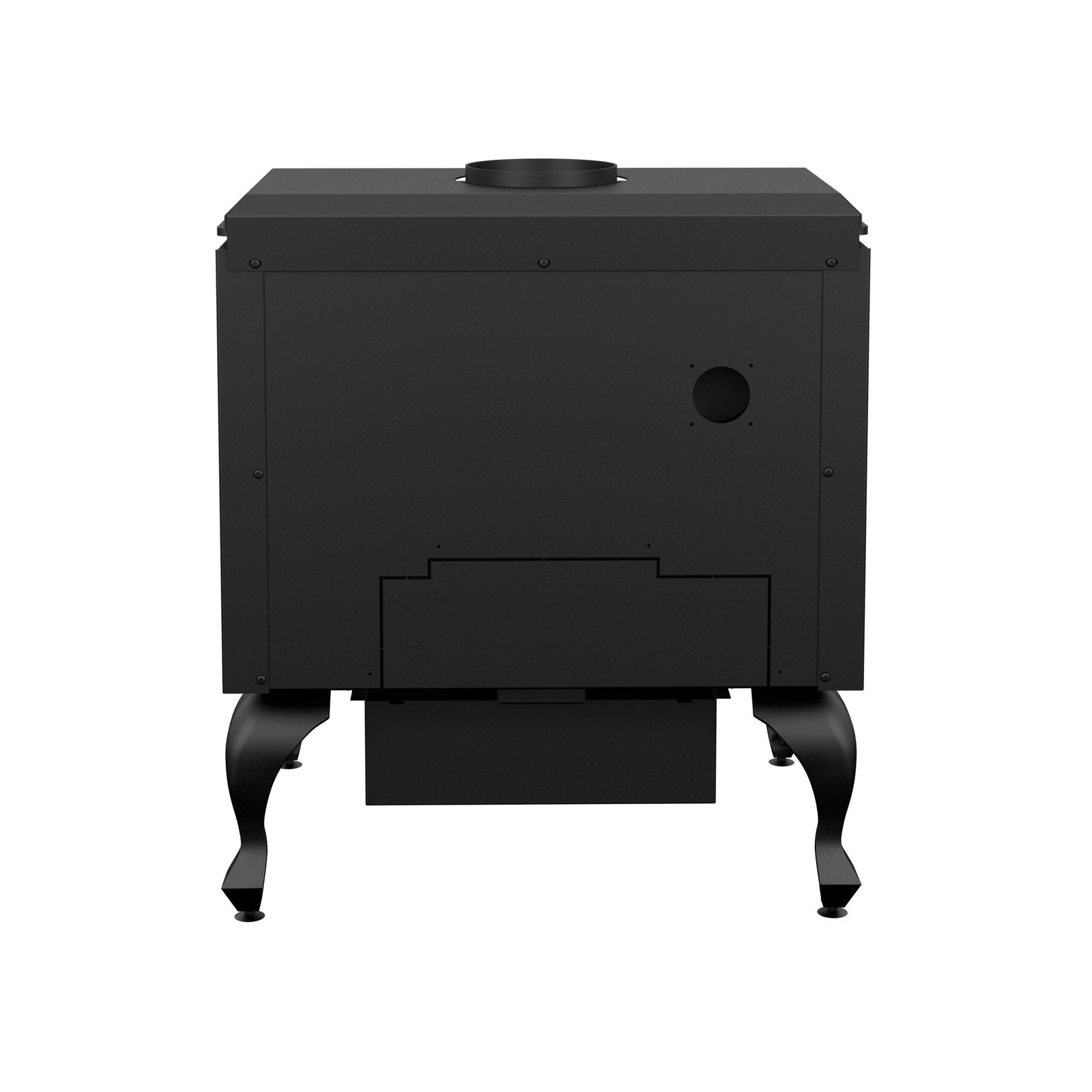 Drolet Escape 1800 2,100 Sq. Ft. Wood Stove Cast Iron Legs With Brushed Nickel Door New - Image 5
