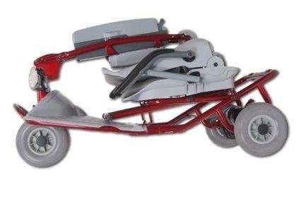 Tzora Classic Portable Lightweight Folding Mobility Scooter Red New - Image 3