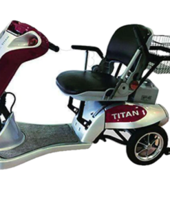Tzora Titan 3 Wheel Heavy Duty Folding Mobility Scooter Red New
