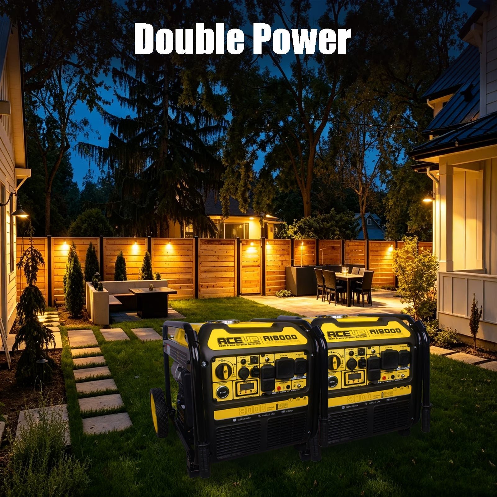 Aceup Energy AI8000 6000W/8000W Generator 30A Inverter Gasoline Electric Start New - Image 7