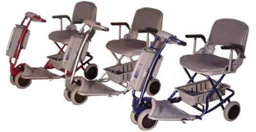 Tzora Classic Portable Lightweight Folding Mobility Scooter Grey New - Image 3