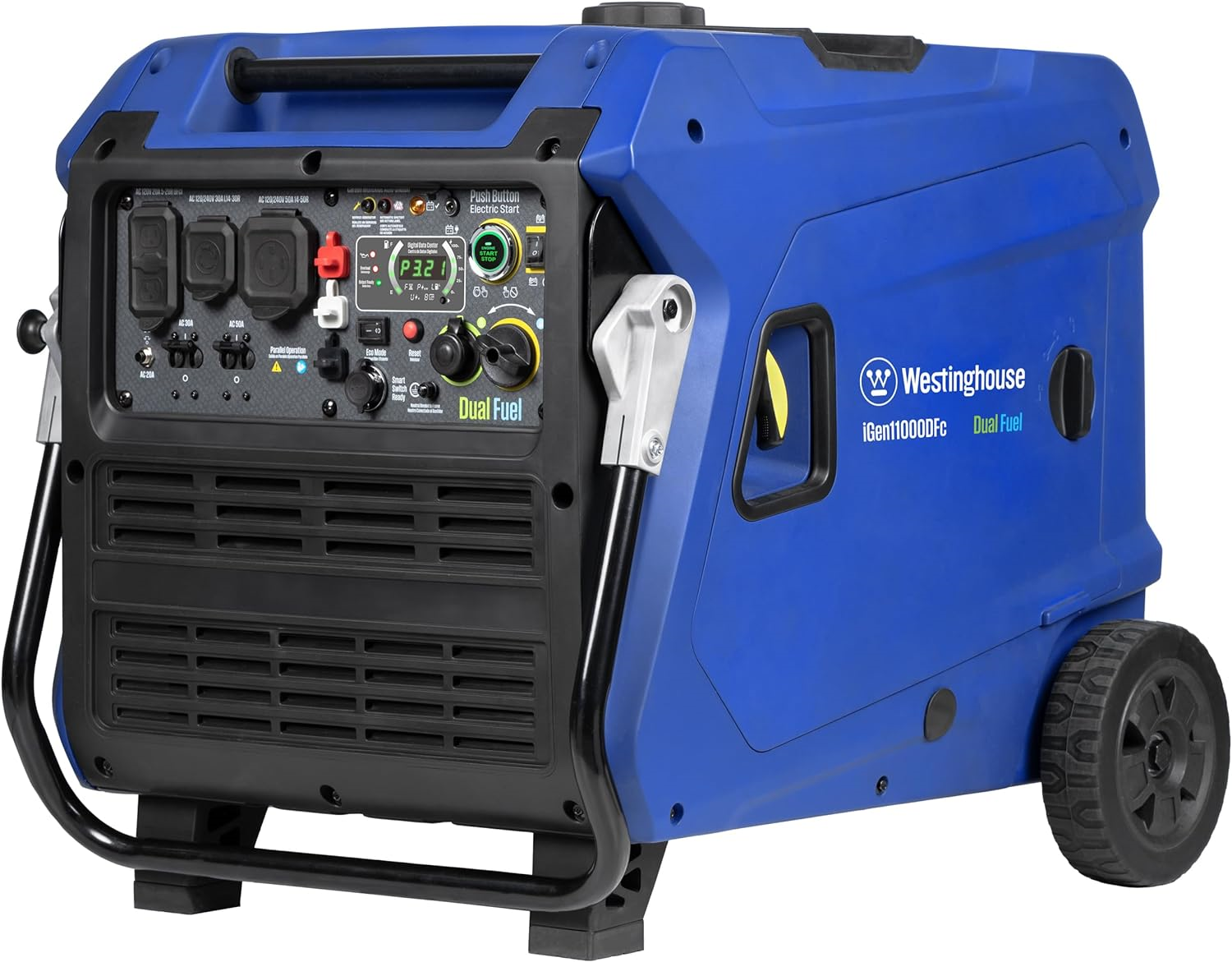 Westinghouse iGen11000DFc Dual Fuel Inverter Generator 9000W/11000W 50 Amp With CO Sensor Remote Start New - Image 4