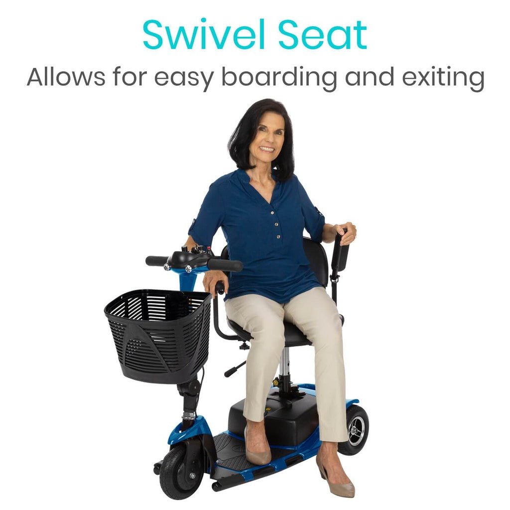 Vive Health MOB1025 Mobility Scooter 3 Wheel 265 lbs. Capacity 24V 3.7 MPH 12.4 Miles New - Image 4