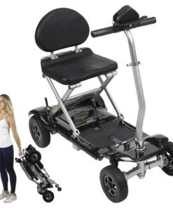Vive Health MOB1058 Mobility Scooter Automatic Folding 220 lbs. Capacity 24V Li-Ion 3.73 MPH 11.3 Miles Black New