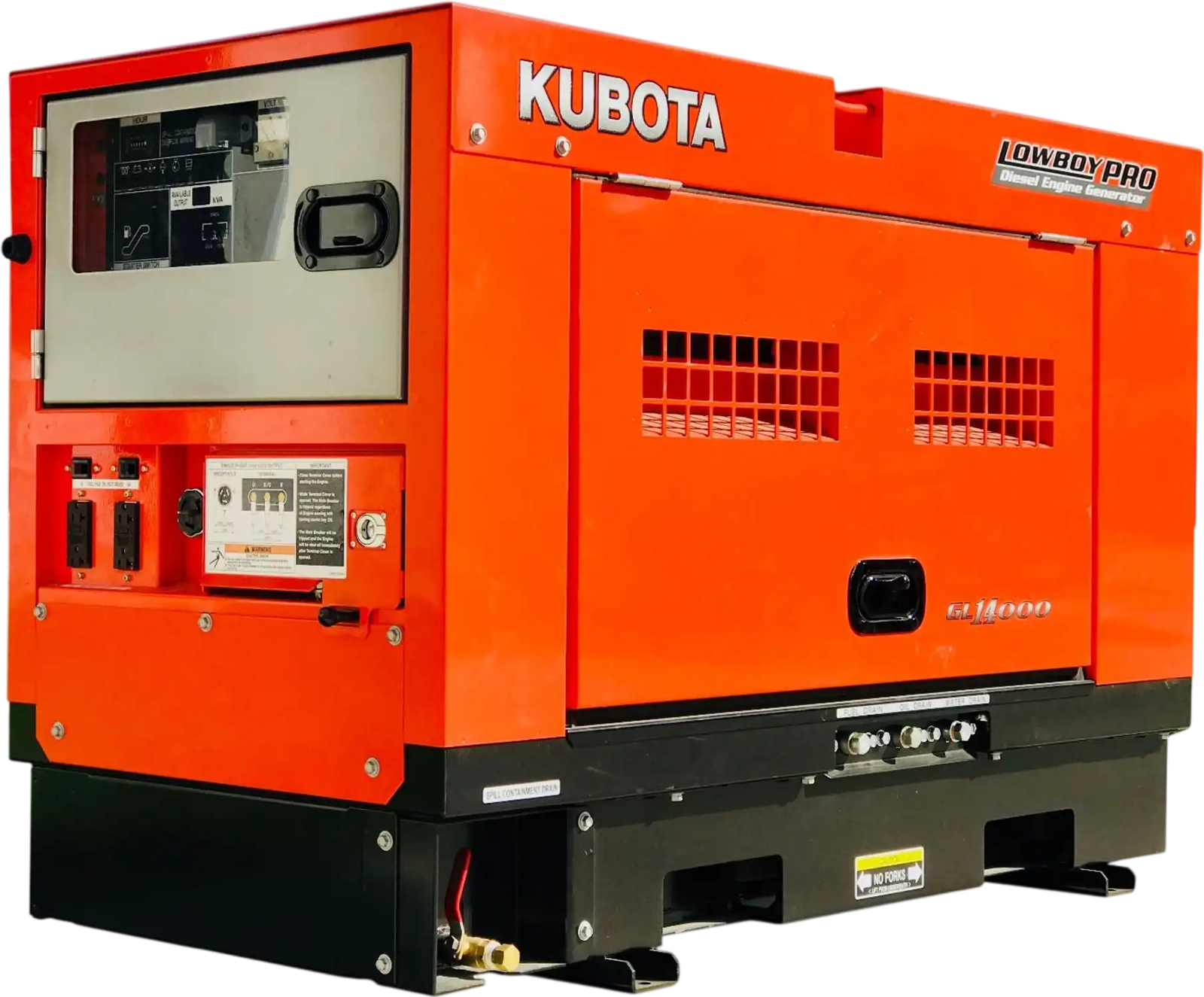 Kubota GL14000 Generator 14kW Diesel Liquid Cooled 120/240V with Receptacles and Output Terminals New