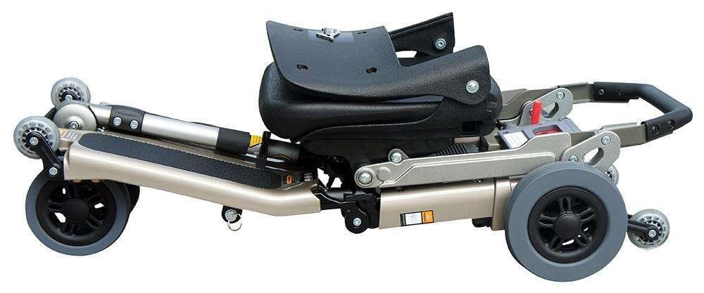 Freerider Luggie Standard Folding Travel Scooter Champagne Open Box - Image 3