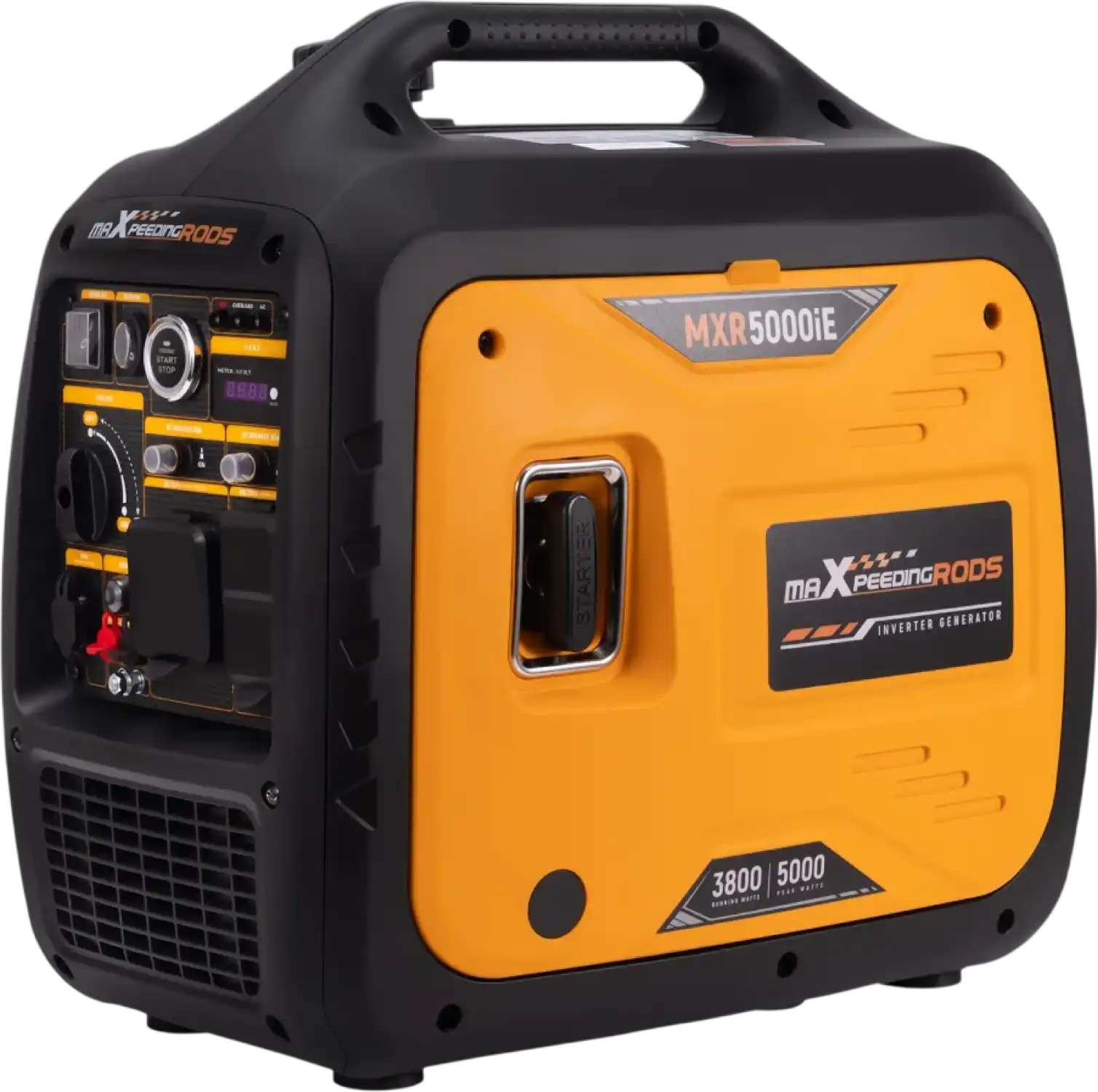 Maxpeedingrods MXR5000IE-US 3800W/5000W Inverter Generator Gas Low THD Remote Start CO Alert New