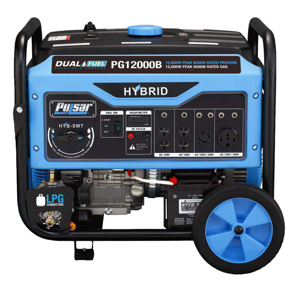 Pulsar Products PG12000B 12000W/9500W Dual Fuel Electric Start Portable Generator New - Image 2