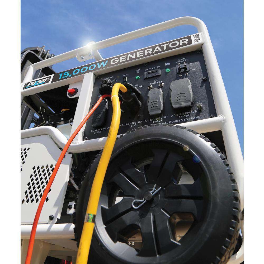 Pulsar PG15KVTW 12000W/15000W Gas Electric Start Portable Generator New - Image 2
