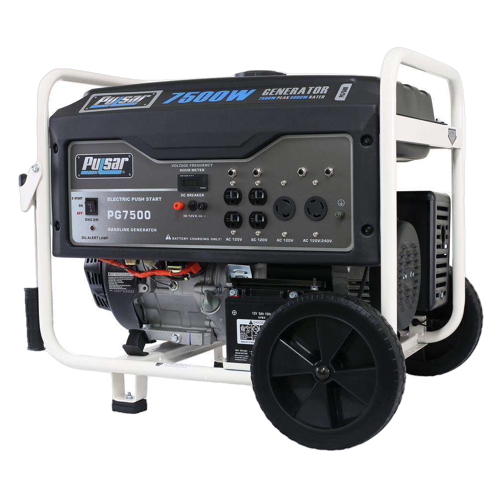 Pulsar PG7500 7500W/6000W Gas Electric Start Portable Generator New - Image 2