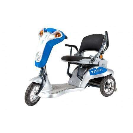 Tzora Titan 3 Wheel Heavy Duty Folding Mobility Scooter Blue New - Image 2
