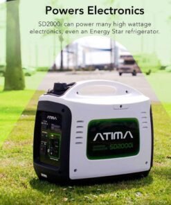 Alternative view of Atima SD2000i 1600W/2000W Engine Portable Gas Inverter Generator New