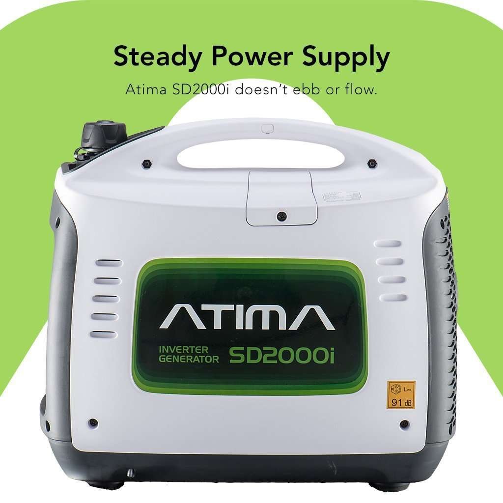 Atima SD2000i 1600W/2000W Engine Portable Gas Inverter Generator New - Image 4