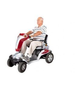 Alternative view of Tzora Titan Hummer XL 4 Wheel Heavy Duty Folding All Terrain Mobility Scooter Red New