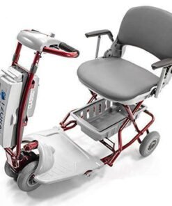 Alternative view of Tzora TZELITE  Elite Portable Compact Lightweight Folding Mobility Scooter Red New