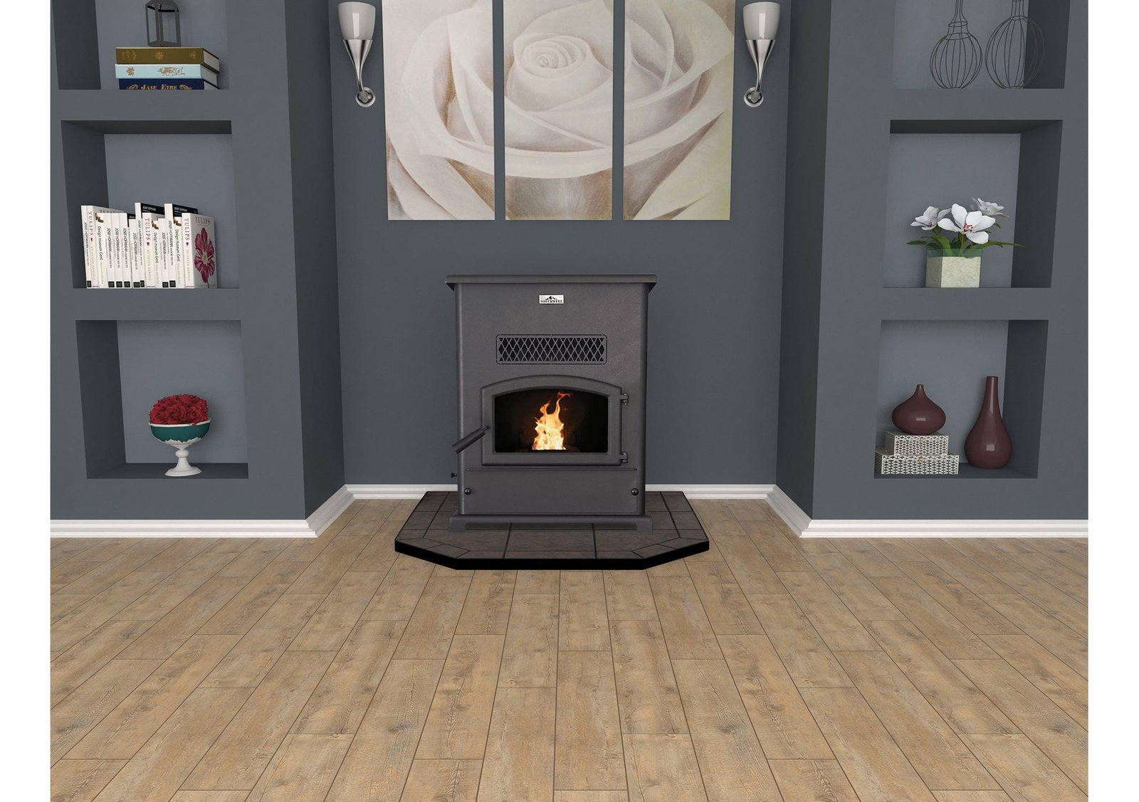 Breckwell SP1000 Big E Pellet Stove with 120CFM Blower 400-2,200 Sq. Ft 47,000 BTUs New - Image 2