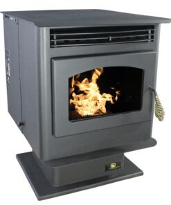Alternative view of Breckwell SP22 Maverick Pellet Stove with Pedestal 1500 Sq. Ft 40,000 BTUs New