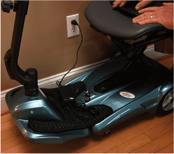 EV Rider Transport AF Automatic Folding Scooter Blue Open Box (Free upgrade to new unit) - Image 3