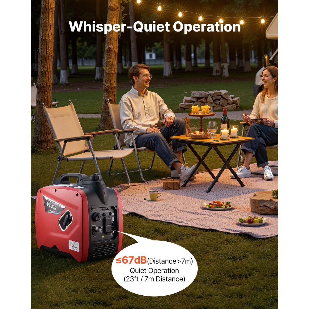 Vevor Inverter Generator Quiet 2900W Peak Watt Portable Gas Powered New - Image 4