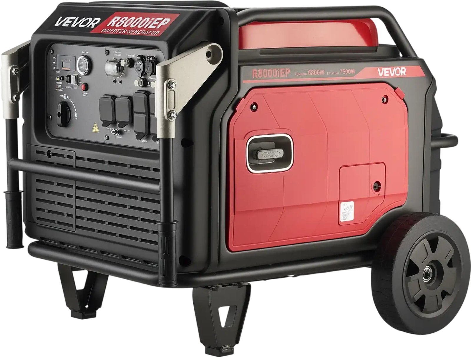 Vevor Inverter Generator 6800W/10000W Gas Remote Start CO Sensor 120/240V New