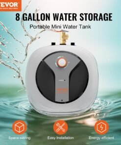 Alternative view of Vevor Electric Mini-Tank Water Heater 8-Gallon Tank 1440W New