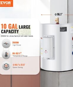 Alternative view of Vevor Electric Water Heater 10 Gallon Instant Hot 1600W New