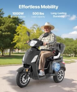 Alternative view of Vevor Mobility Scooter 3-Wheel 15 MPH 21.5 Mile Range 60V 1000W New