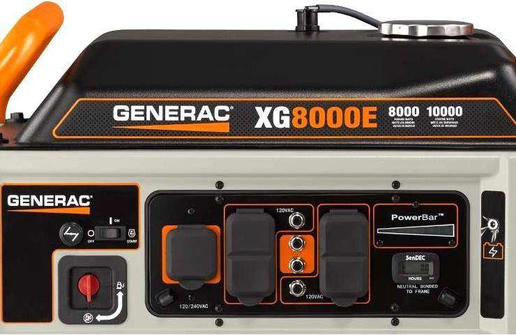 Generac XG8000E 8000W/10000W Generator Electric Start Manufacturer RFB - Image 3